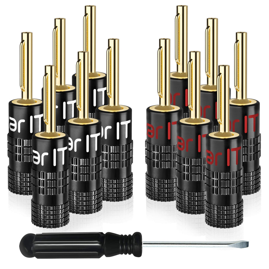 12 Banana Plugs Included