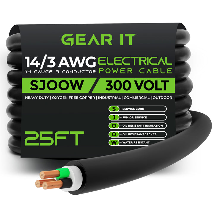 14/3 SJOOW OFC Power Cable 300V Electric Wire - GearIT
