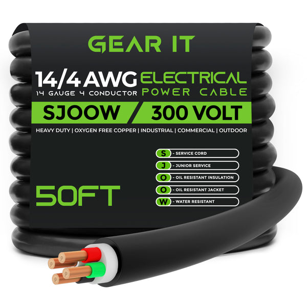 14/4 SJOOW OFC Power Cable 300V Electric Wire