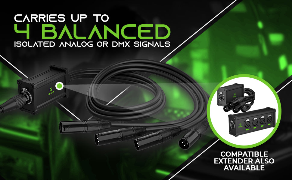4 DMX or Analog Signals