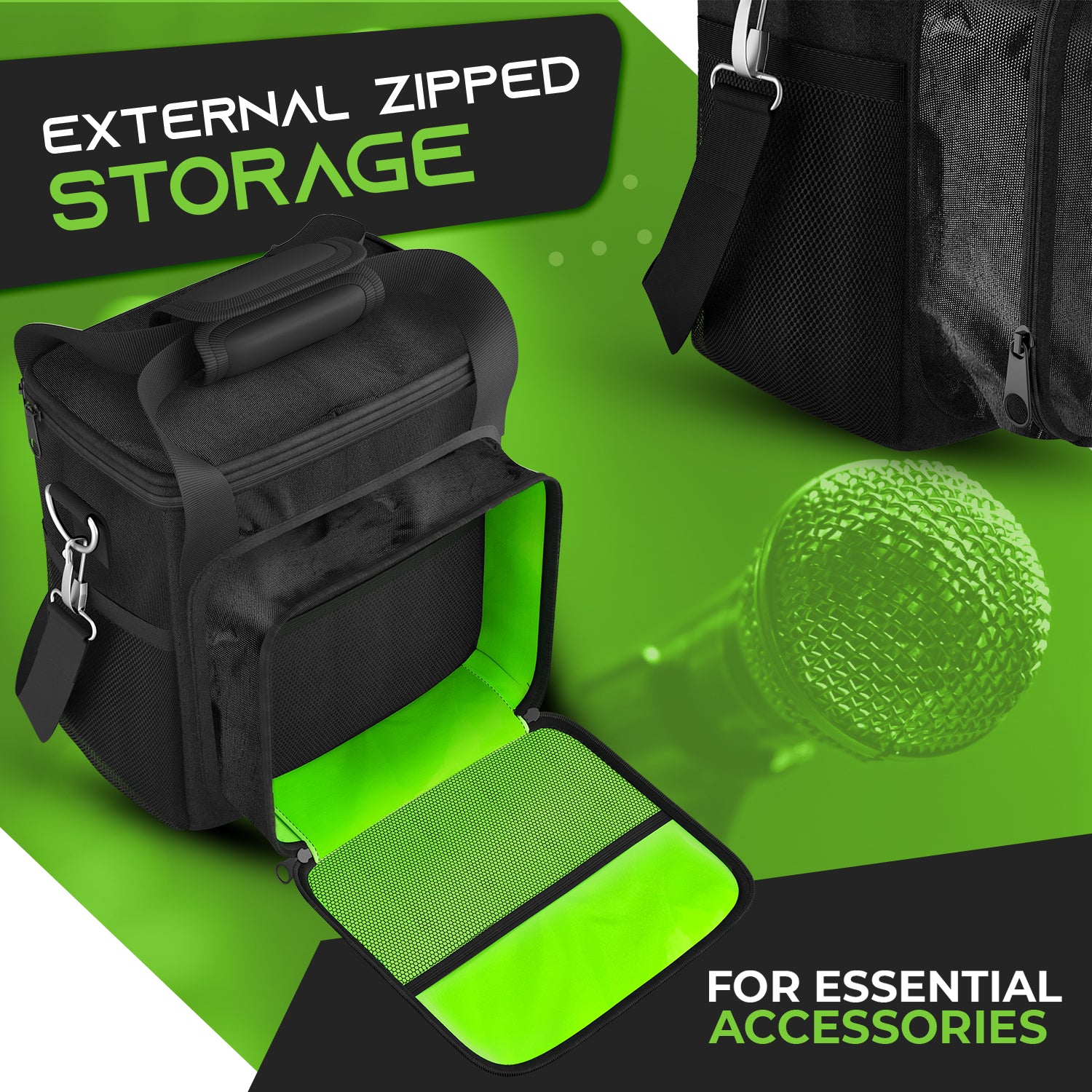 Microphone Carrying Bag Fits Up to 8 Microphones GearIT