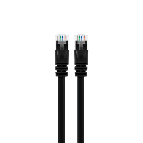 GearIT Cat5e Ethernet Patch Cable - Snagless RJ45, Stranded, 350Mhz, UTP, Pure Bare Copper Wire, 24AWG - Black GearIT