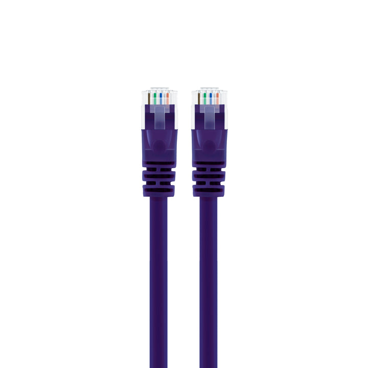 GearIT Cat6 Ethernet Patch Cable - Snagless RJ45, Stranded, 550Mhz, UTP, Pure Bare Copper Wire, 24AWG  - Purple GearIT