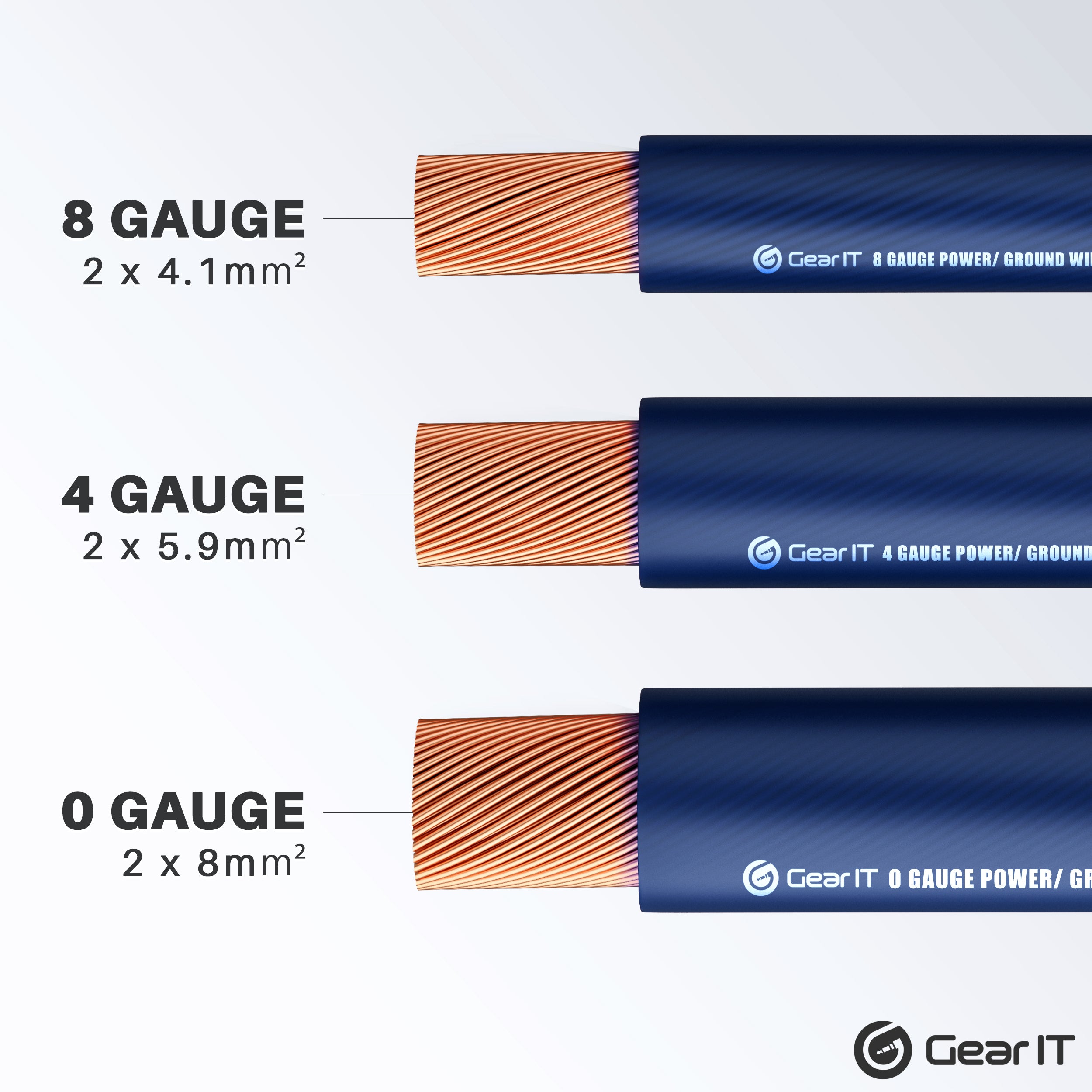 GearIT 8 Gauge Wire (25ft - Black Translucent) Copper Clad Aluminum CCA - Primary Automotive Wire Power/Ground, Battery Cable, Car Audio Speaker, RV