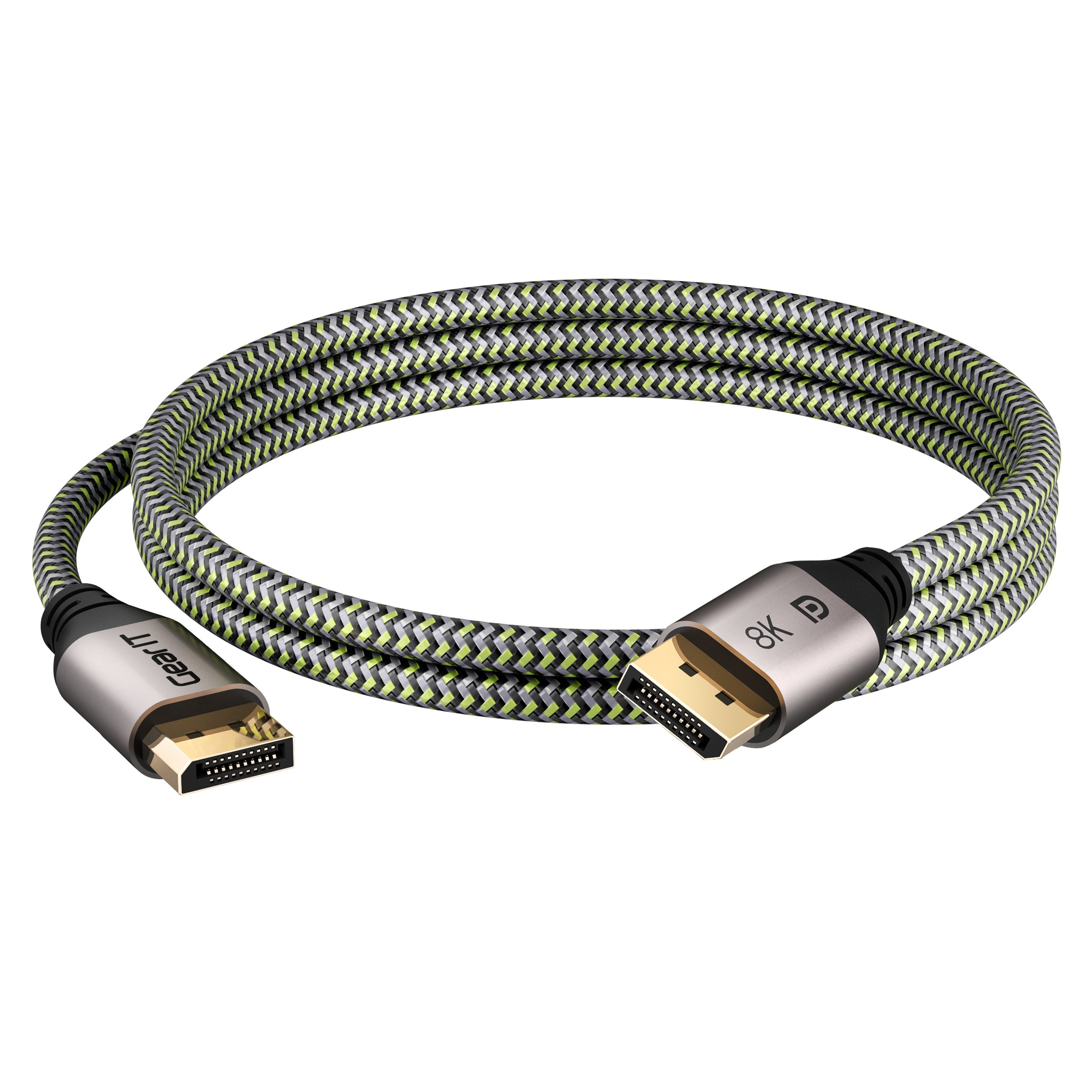 GEARit 8K DisplayPort 1.4 Braided Cable (6 ft)