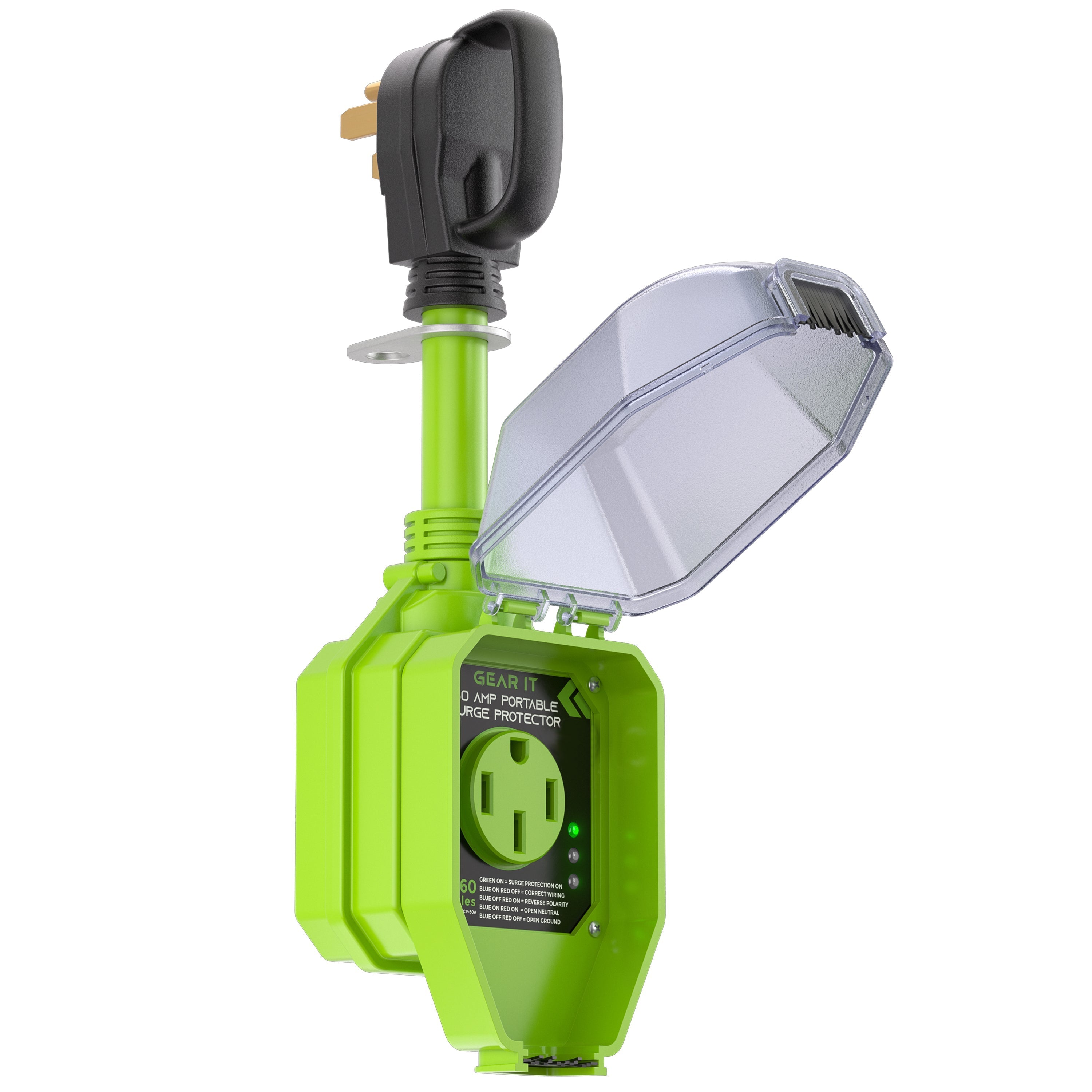 GEARit 50 Amp Surge Protector Plug with Weatherproof Cover