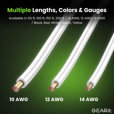 Color_White | GEARit 10 AWG THHN copper building wire, white, detail 7