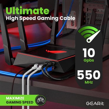 Cat6a shielded cable 10Gbps 550MHz