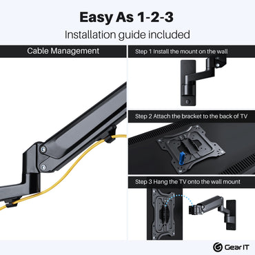 TV Wall Mount for 23-43inch TVs (Up to 50.6 lbs)