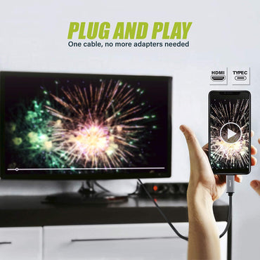 USB-C to HDMI Cable - Compatible with MacBook Pro, MacBook Air, iPad Pro