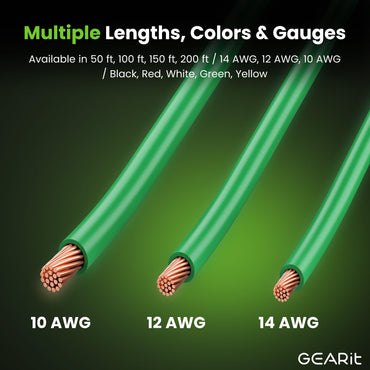 Color_Green | GEARit 14 AWG THHN copper building wire, green, detail 10
