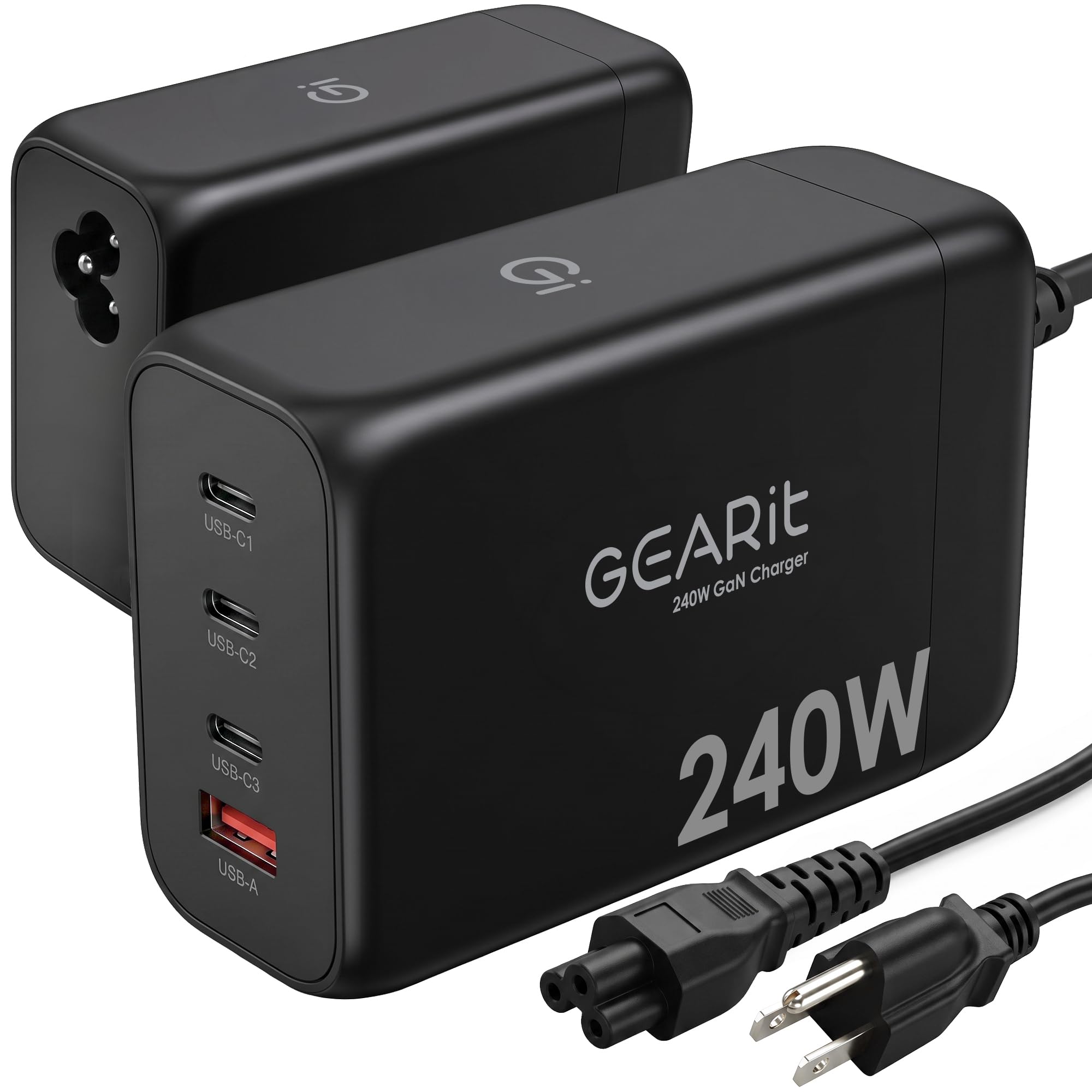 240W USB-C GaN Charger, PD 3.1, 140W, 4 Devices - GEARit