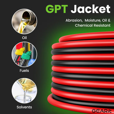 12 Gauge Bonded GPT Primary Wire, Black/Red