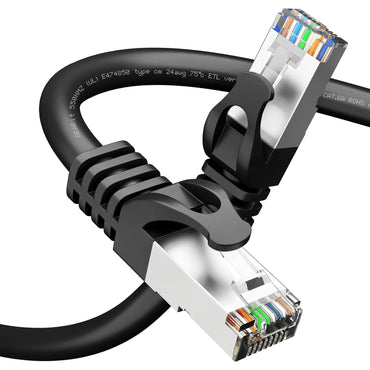 GEARit Cat6a Shielded Ethernet Cable Black