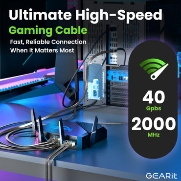 Cat8 flat outdoor cable 40Gbps 2000MHz gaming
