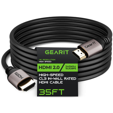 4K HDMI Cable CL3 Rated - HDMI 2.0b - 4K@60hz, Black