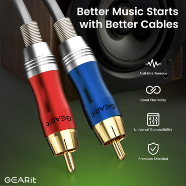Dual XLR Female to Dual RCA Male Cable