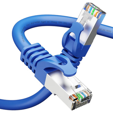 GEARit Cat6a Shielded Ethernet Cable Blue