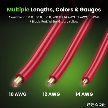 Color_Red | GEARit 14 AWG THHN copper building wire, red, detail 7