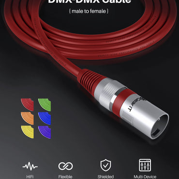 DMX Extension Cable for Stage Lighting 6-Pack