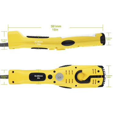 1200 Lumen COB LED Work Light with Long Extension Cable, Yellow