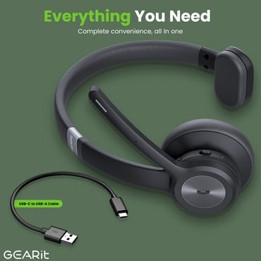 Wireless Bluetooth Headset with Mic