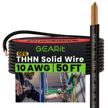 Color_Black | GEARit 10 AWG solid THHN wire, black, 50 ft spool