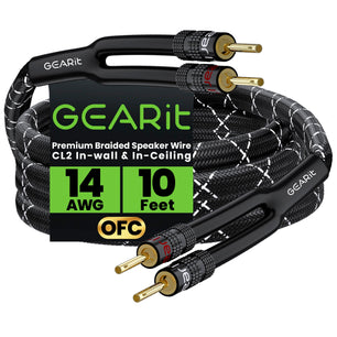 14 AWG Speaker Wire Cable with Banana Plugs