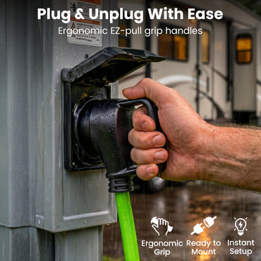 30-Amp RV Surge Protector Plug with 2700 Joules Surge Protection - Weather Resistant
