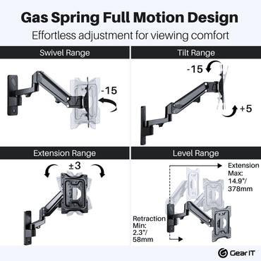 TV Wall Mount for 23-43inch TVs (Up to 50.6 lbs)