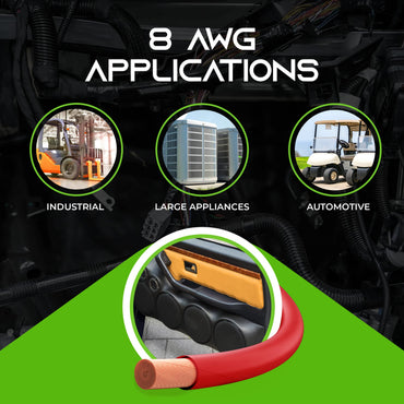 8 Gauge OFC Ground Wire - 8AWG Electrical Power Cable