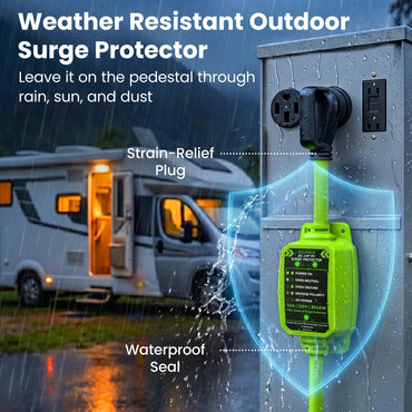 30-Amp RV Surge Protector Plug with 2700 Joules Surge Protection - Weather Resistant
