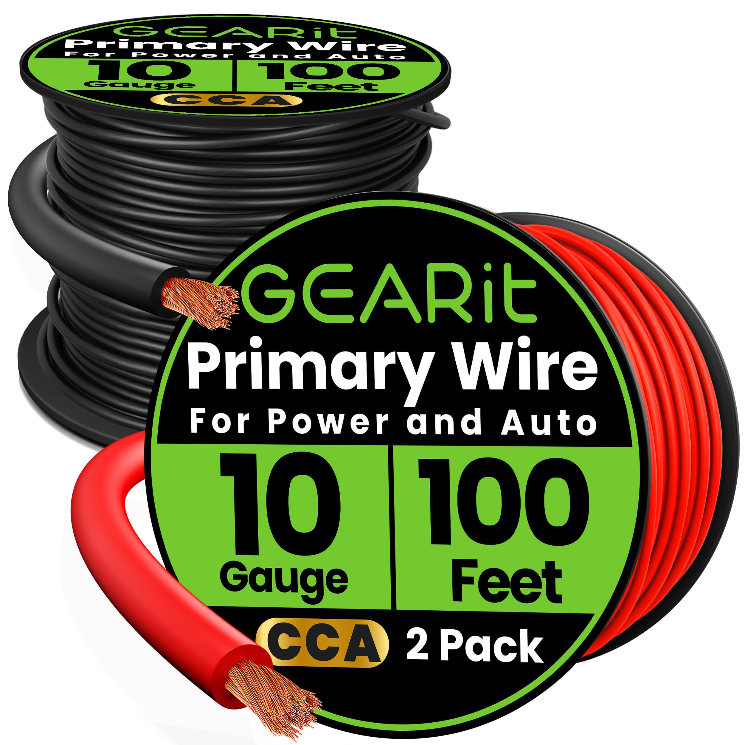 10 Gauge Power Ground Electrical Wire Copper Clad Aluminum Single