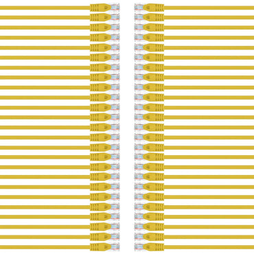 Flexible Soft Boot Cat6 Ethernet Patch Cable, Yellow