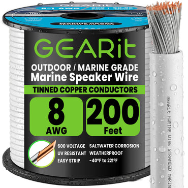 Gauge_8 AWG | GEARit 8 AWG tinned copper marine wire, 1 conductor, 200 ft