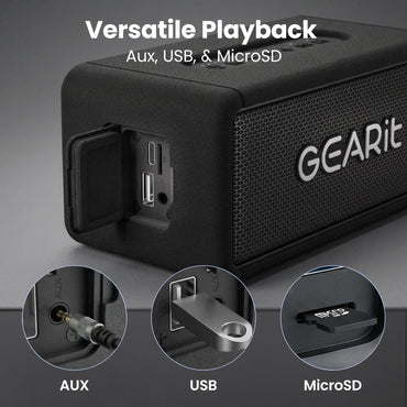 GEARit 40W Portable Bluetooth Speaker IPX6