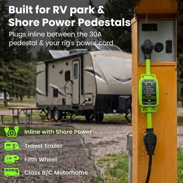 30-Amp RV Surge Protector Plug with 2700 Joules Surge Protection - Weather Resistant