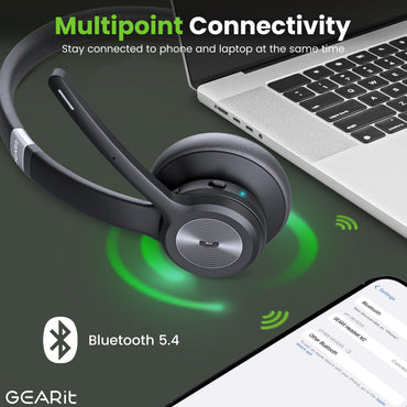 Wireless Bluetooth Headset with Mic
