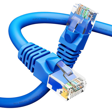 GEARit Cat6 Patch Cables 1 Foot Cat 6 Ethernet Cable 1-Pack Blue