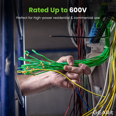 Color_Green | GEARit 10 AWG THHN copper building wire, green, detail 2