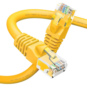 GEARit Cat6 Patch Cables 1 Foot Cat 6 Ethernet Cable 1-Pack Yellow