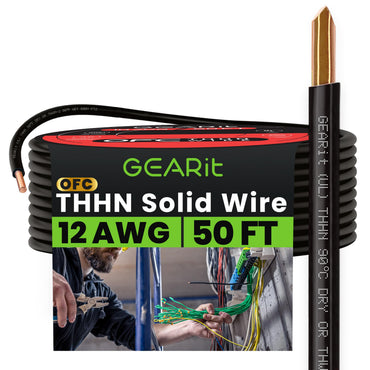 Color_Black | GEARit 12 AWG solid THHN wire, black, 50 ft spool