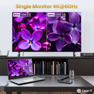 USB C to HDMI Cable - 4K@60Hz, Thunderbolt 3/4 Compatible, 6.6 Feet
