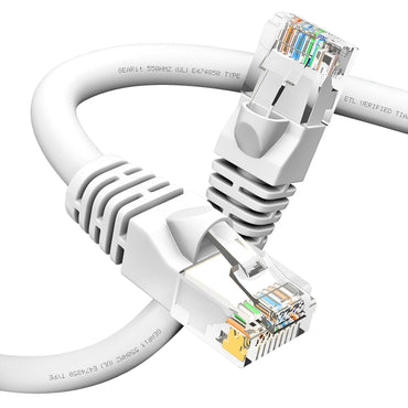 GEARit Cat6 Patch Cables 1 Foot Cat 6 Ethernet Cable 1-Pack White