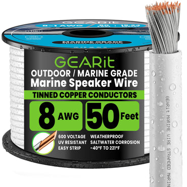 Gauge_8 AWG | GEARit 8 AWG tinned copper marine wire, 1 conductor, 50 ft