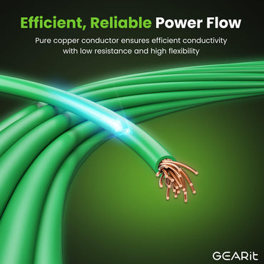 Color_Green | GEARit 10 AWG THHN copper building wire, green, detail 7