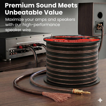 10 Gauge Speaker Wire CCA - Copper Clad Aluminum, Translucent