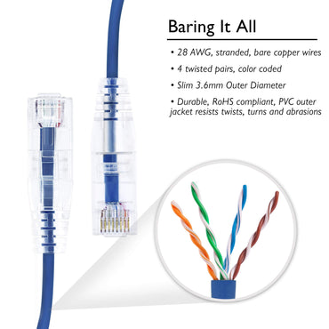 GEARit slim Cat6 patch cable
