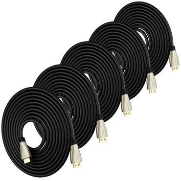 8K Premium Braided HDMI 2.1 Cable - 60Hz 48Gpbs, 10 Feet