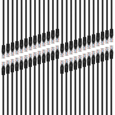 GEARit Cat5e flexboot patch cable 1.5 ft black 50-pack